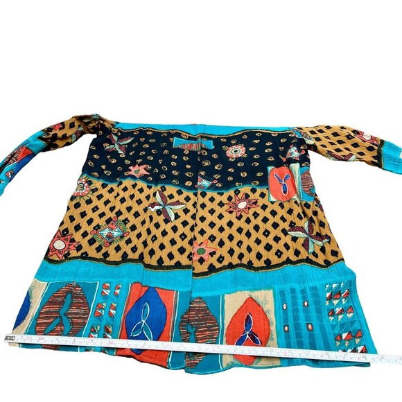 MJ Carroll Women Multicolor Lightweight Long Sleeve Jacket Blazer Coat Sz M NWT - Picture 7 of 12